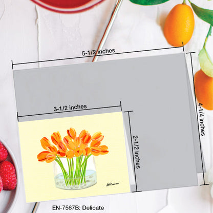 Delicate, Greeting Card (7567B), Enclosure Card, www.printedcanvas.com