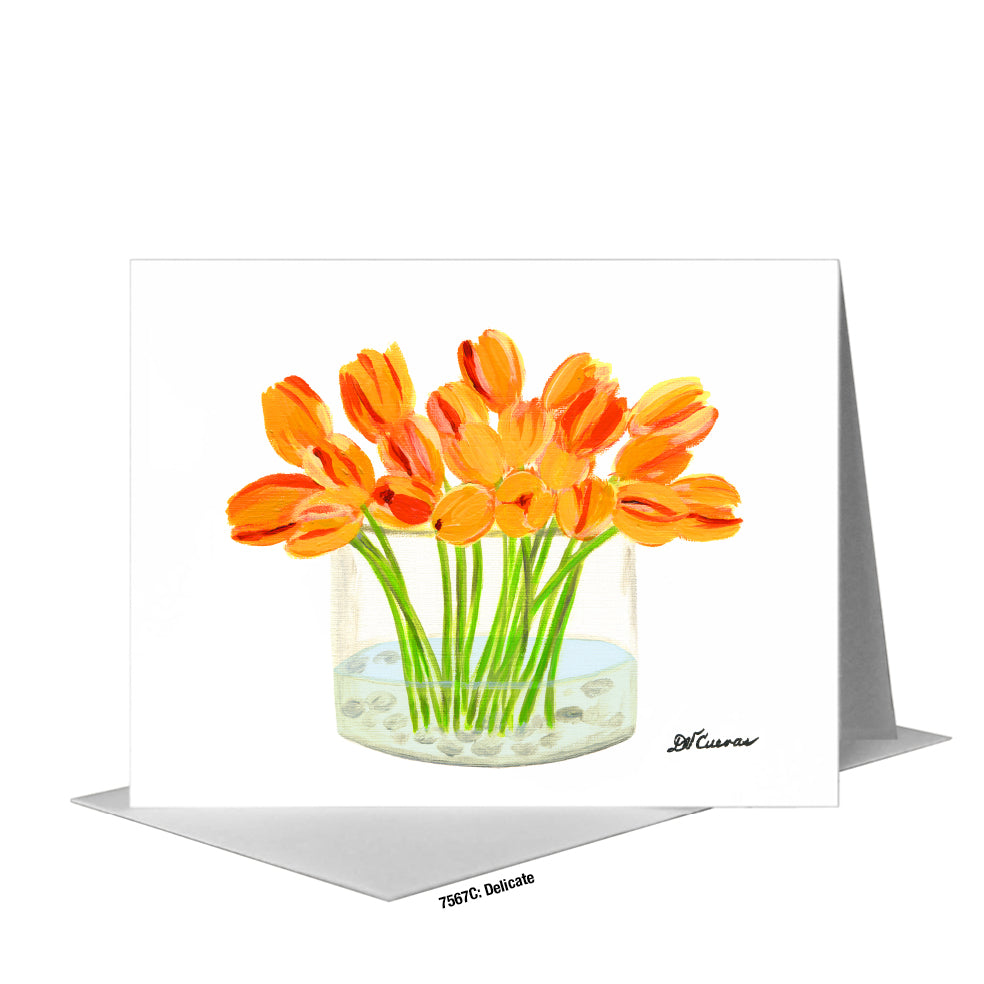 Delicate, Greeting Card (#7567C), A2 Card Front, www.printedcanvas.com