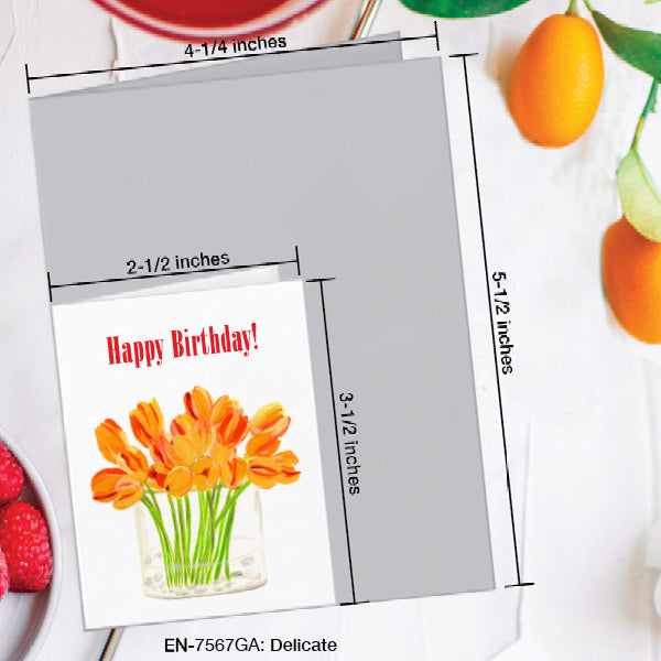 Delicate, Greeting Card (7567GA), Enclosure, www.printedcanvas.com