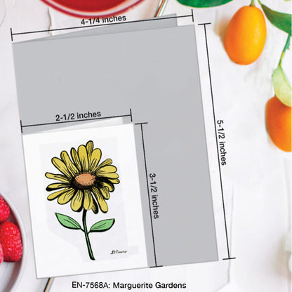 Marguerite Gardens, Greeting Card (7568A), Enclosure Card, www.printedcanvas.com
