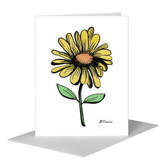 Marguerite Gardens, Greeting Card (#7568A) A2 Card Front, www.printedcanvas.com