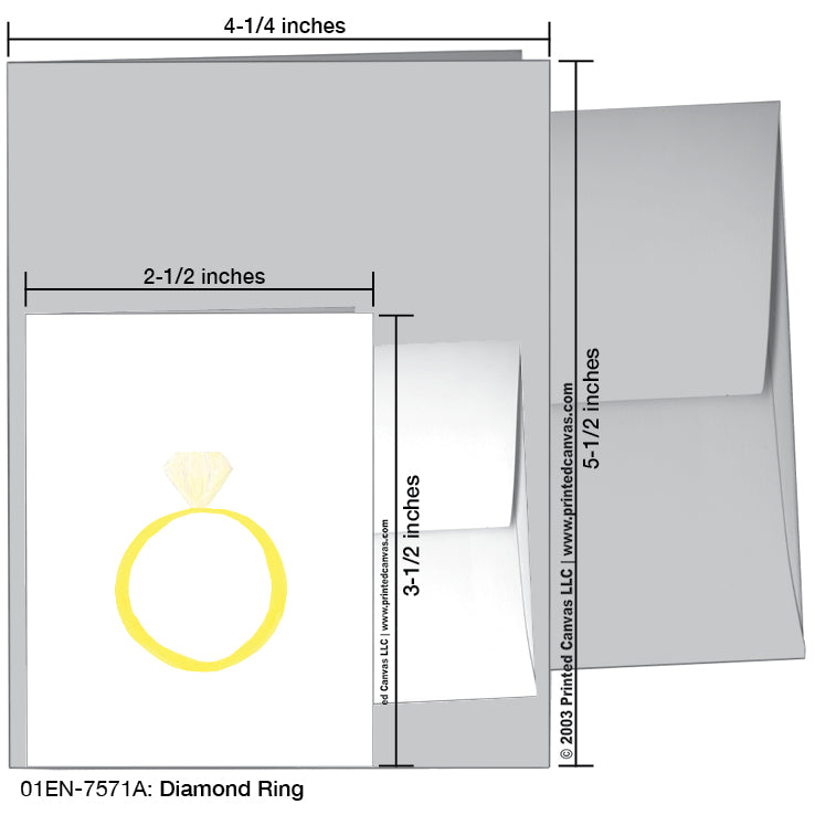 Diamond Ring, Greeting Card (#7571A)