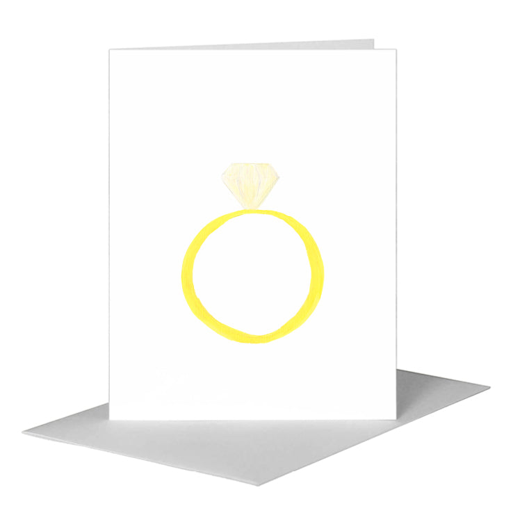 Diamond Ring, Greeting Card (#7571A) A2 Card Front, www.printedcanvas.com