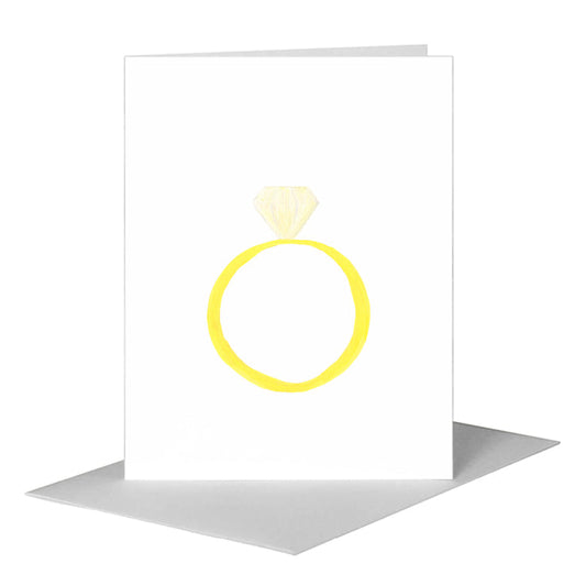Diamond Ring, Greeting Card (#7571A) A2 Card Front, www.printedcanvas.com