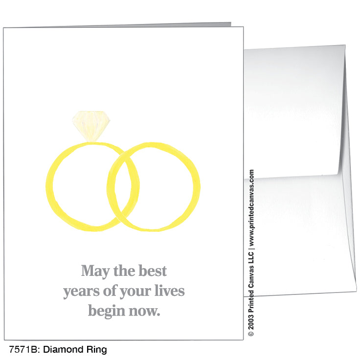 Diamond Ring, Greeting Card (#7571B)