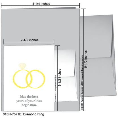 Diamond Ring, Greeting Card (#7571B)