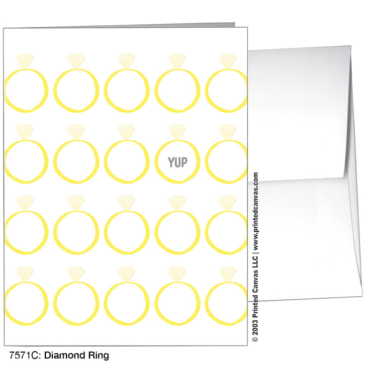 Diamond Ring, Greeting Card (#7571C), A2 Card Front, www.printedcanvas.com