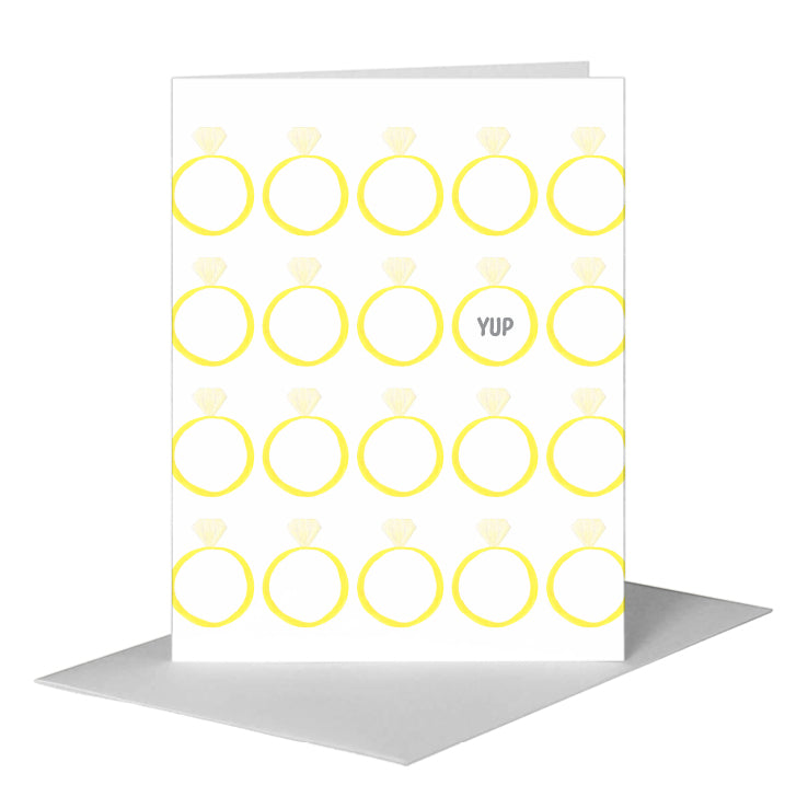 Diamond Ring, Greeting Card (#7571C) A2 Card Front, www.printedcanvas.com