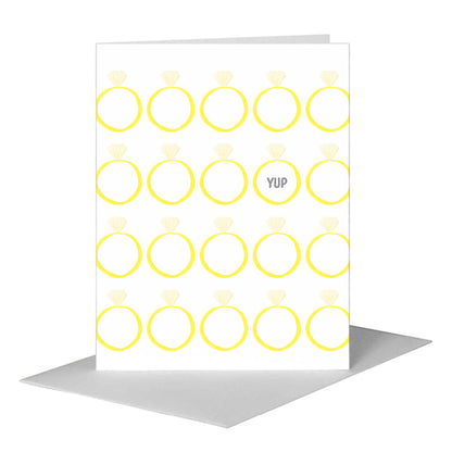 Diamond Ring, Greeting Card (#7571C) A2 Card Front, www.printedcanvas.com
