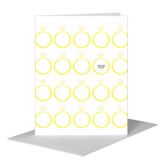 Diamond Ring, Greeting Card (#7571C) A2 Card Front, www.printedcanvas.com