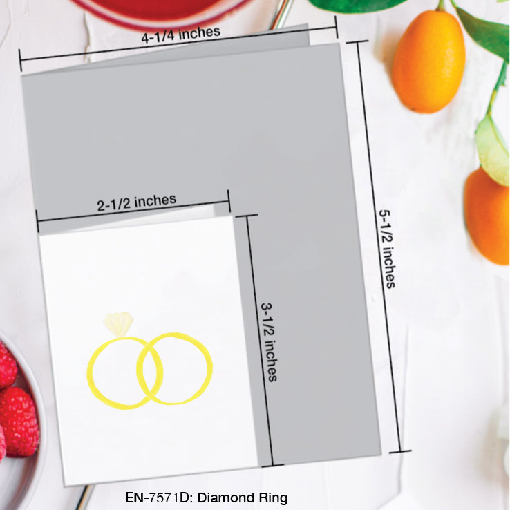 Diamond Ring, Greeting Card (#7571D)