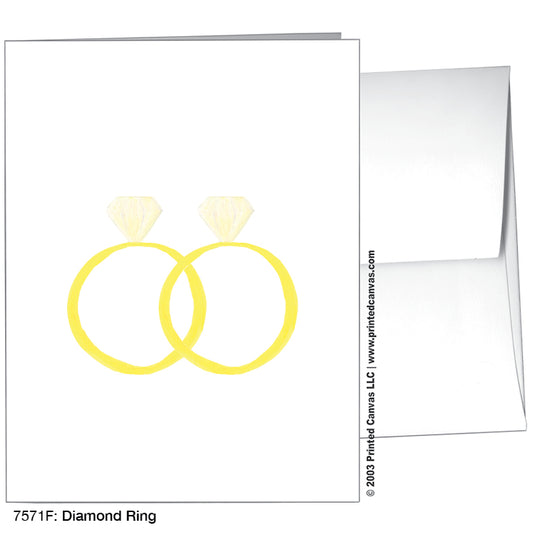 Diamond Ring, Greeting Card (#7571F)