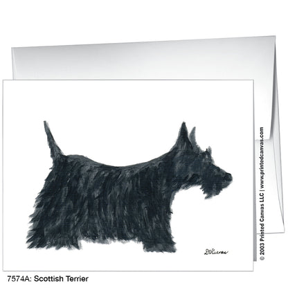 Scottish Terrier, Greeting Card (#7574A)