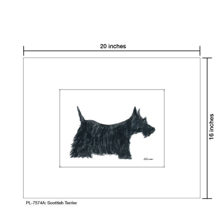 Scottish Terrier, Print (#7574A)
