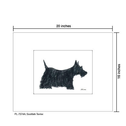 Scottish Terrier, Print (#7574A)