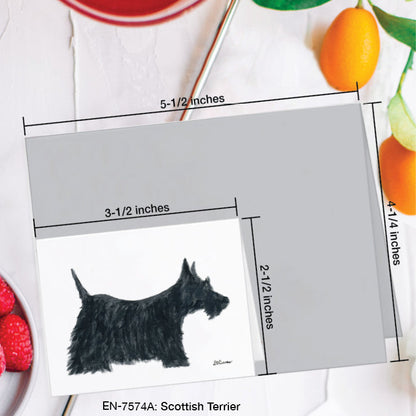 Scottish Terrier, Greeting Card (#7574A)