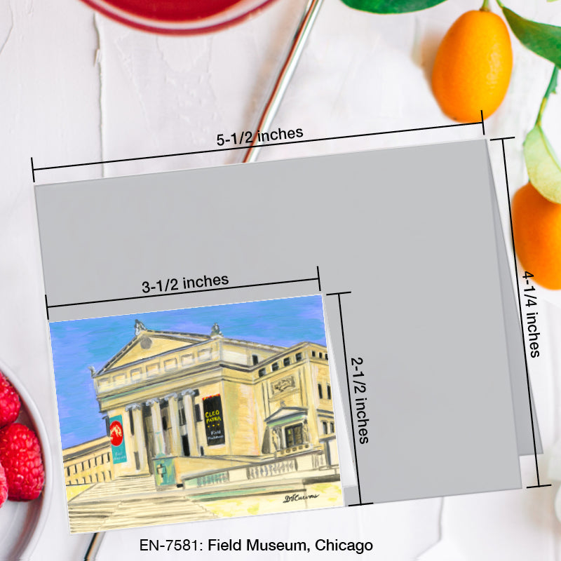 Field Museum, Chicago, Greeting Card (7581A), Enclosure Card, www.printedcanvas.com