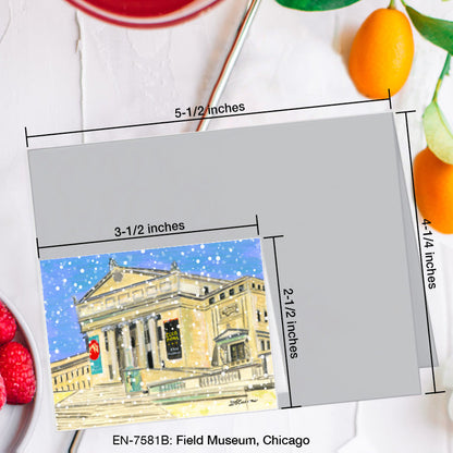 Field Museum, Chicago, Greeting Card (7581B), Enclosure Card, www.printedcanvas.com