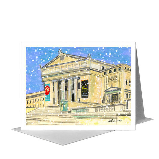 Field Museum, Chicago, Greeting Card (#7581B) A2 Card Front, www.printedcanvas.com