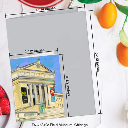 Field Museum, Chicago, Greeting Card (7581C), Enclosure Card, www.printedcanvas.com