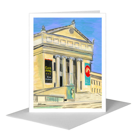 Field Museum, Chicago, Greeting Card (#7581C) A2 Card Front, www.printedcanvas.com