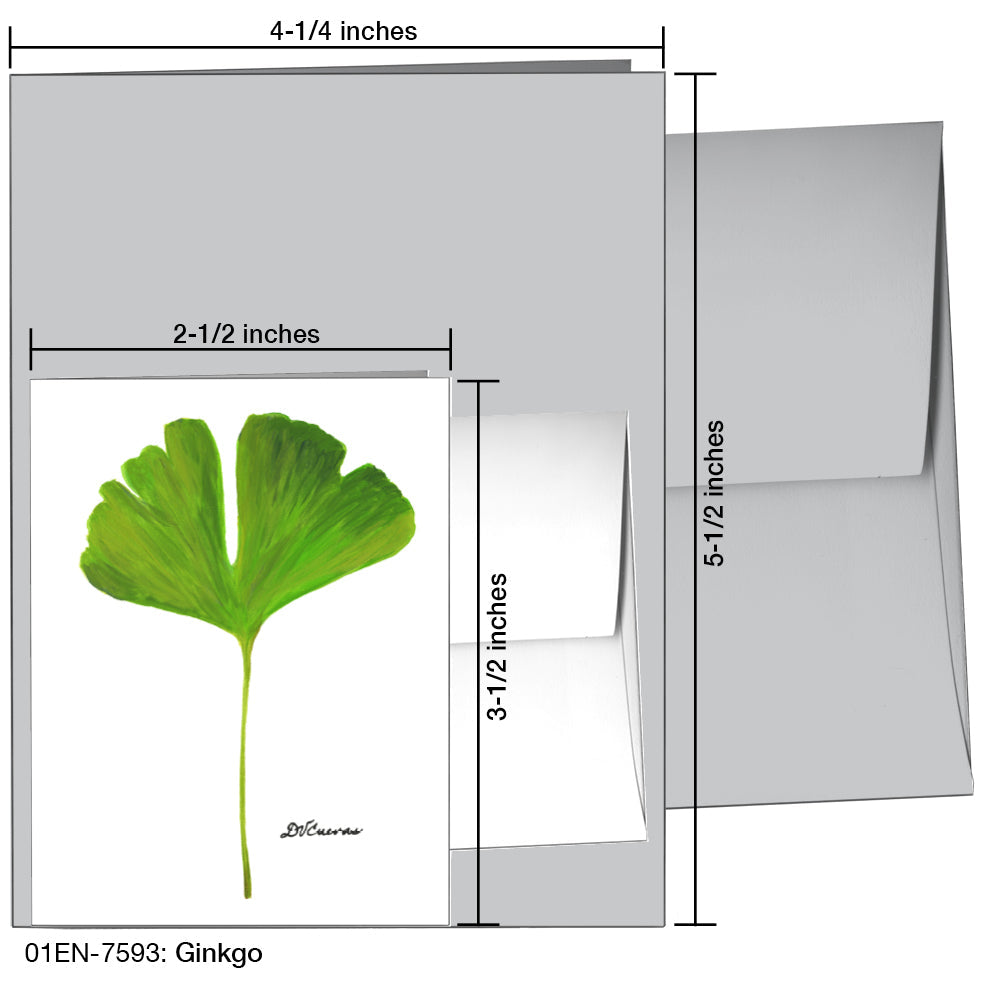 Ginkgo, Greeting Card (7593), Enclosure, printedcanvas.com