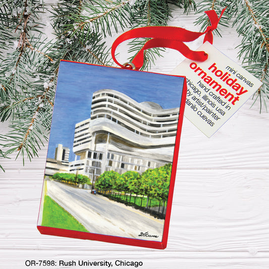 Rush University, Chicago, Ornament (OR-7598), Front, printedcanvas.com
