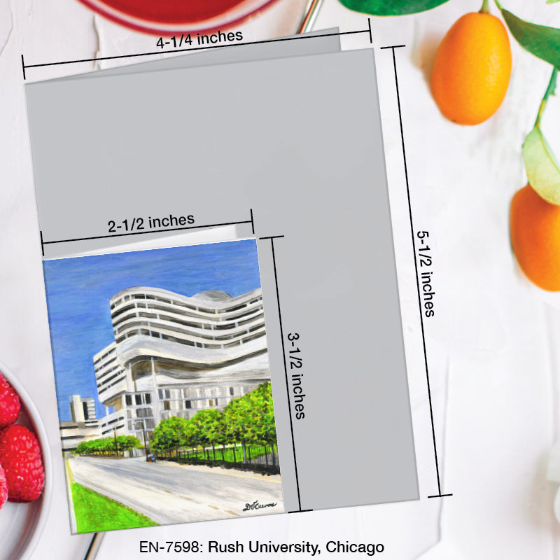Rush University, Chicago, Greeting Card (7598A), Enclosure Card, www.printedcanvas.com