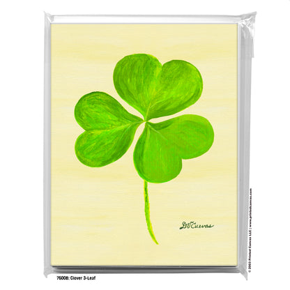 Clover 3-Leaf, Greeting Card (#7600B)