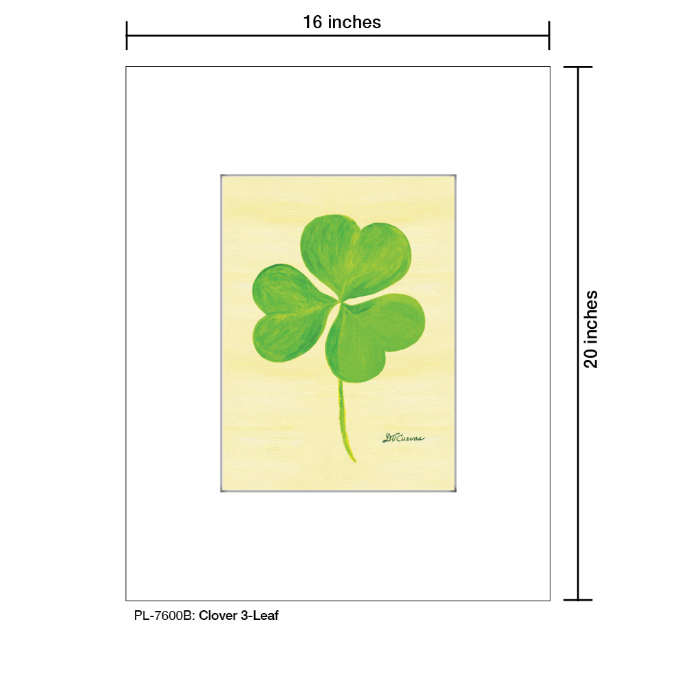 Clover 3-Leaf, Print (#7600B)