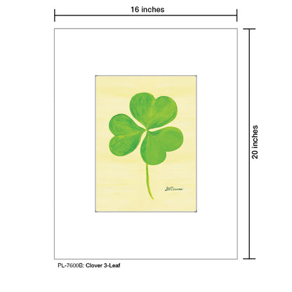 Clover 3-Leaf, Print (#7600B)