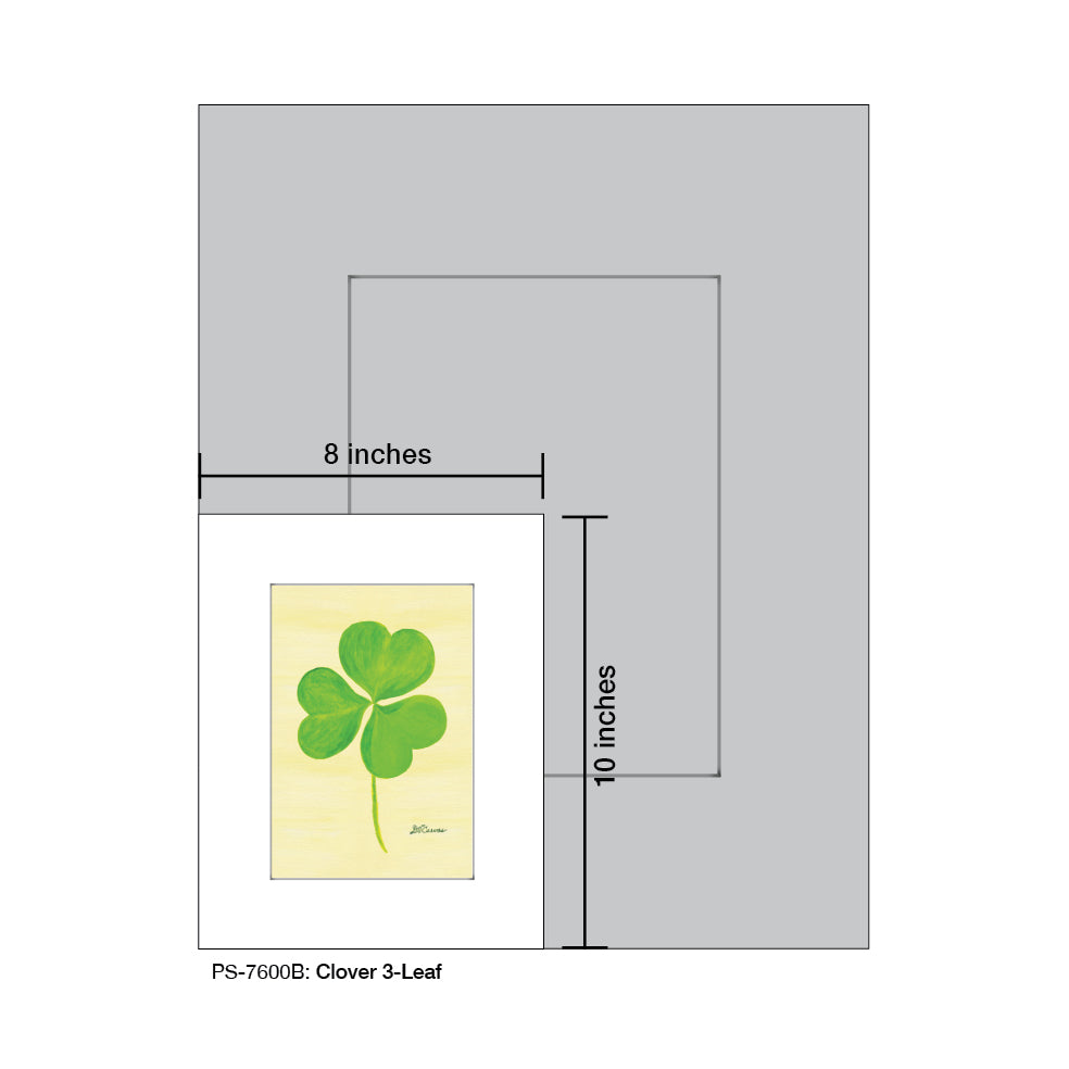 Clover 3-Leaf, Print (#7600B)