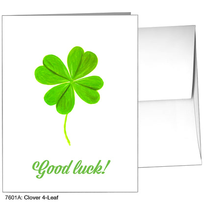Clover 4-Leaf, Greeting Card (7601A)