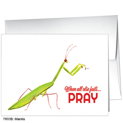 Mantis, Greeting Card (7603B), A2 Card Front, www.printedcanvas.com