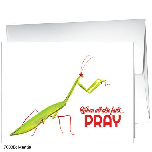 Mantis, Greeting Card (7603B), A2 Card Front, www.printedcanvas.com