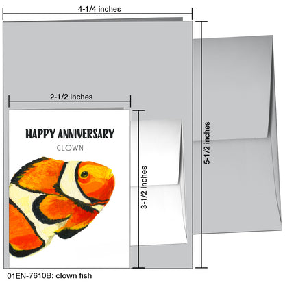 Clown Fish, Greeting Card (7610B)