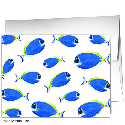 Blue Fish, Greeting Card (7611A)