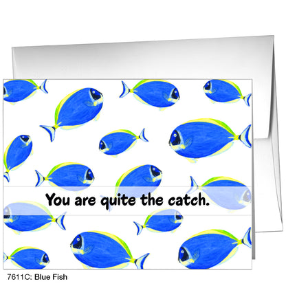 Blue Fish, Greeting Card (7611C)
