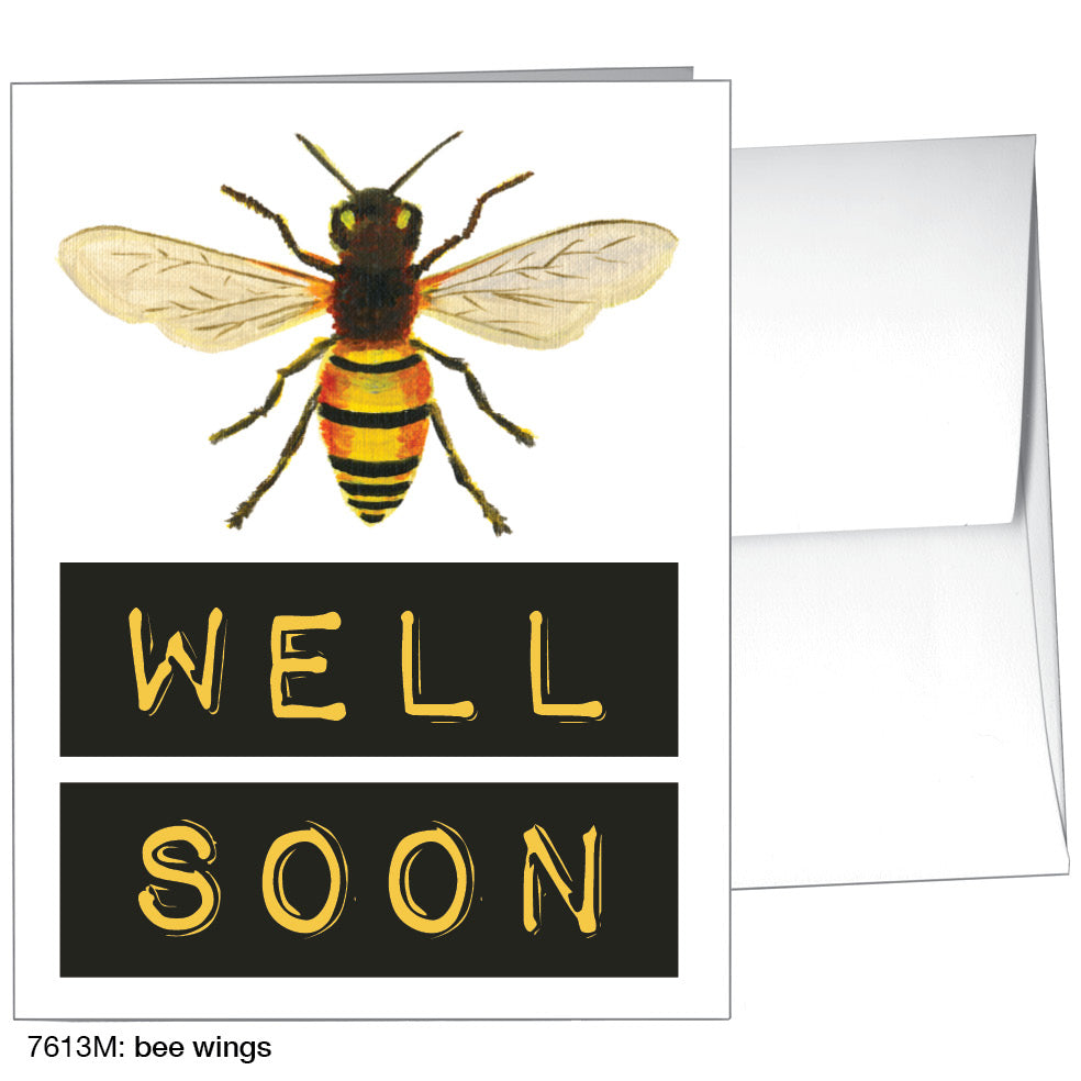 Bee Wings, Greeting Card (7613M), A2, printedcanvas.com