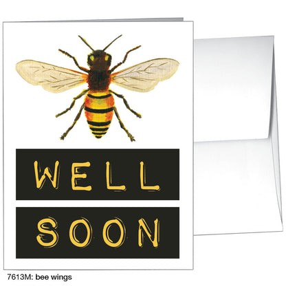 Bee Wings, Greeting Card (7613M), A2, printedcanvas.com