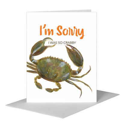 Crab, Greeting Card (#7614A), A2 Card Front, www.printedcanvas.com