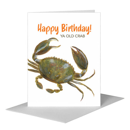 Crab, Greeting Card (#7614B), A2 Card Front, www.printedcanvas.com