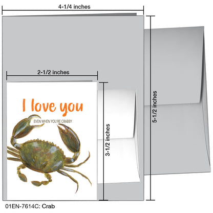 Crab, Greeting Card (7614C)