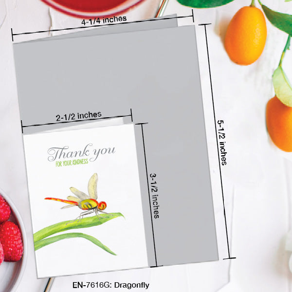 Dragonfly, Greeting Card (7616G), Enclosure Card, www.printedcanvas.com