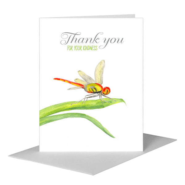 Dragonfly, Greeting Card (#7616G) A2 Card Front, www.printedcanvas.com