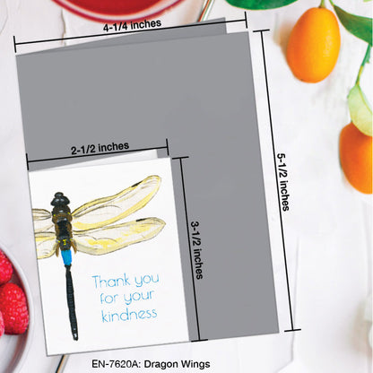 Dragon Wings, Greeting Card (7620A), Enclosure Card, www.printedcanvas.com