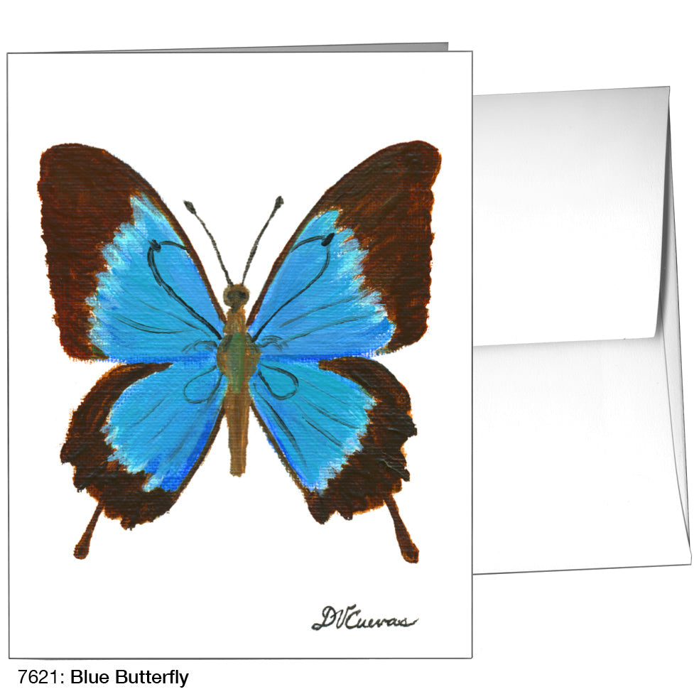 Blue Butterfly, Greeting Card (7621), A2, printedcanvas.com
