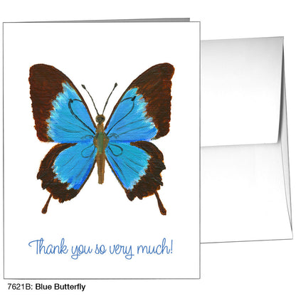Blue Butterfly, Greeting Card (7621B), A2, printedcanvas.com