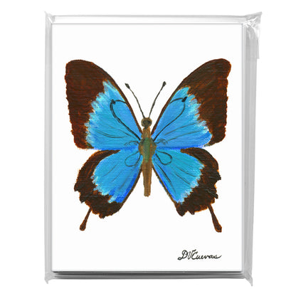 Blue Butterfly, Greeting Card (7621), A2 8-Pack, printedcanvas.com