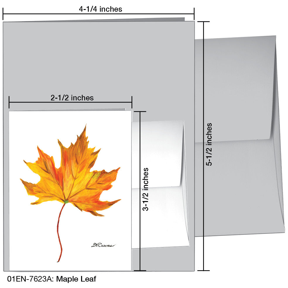 Maple Leaf, Greeting Card (#7623A)